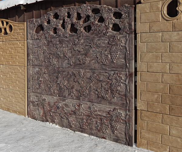 Заборная секция №50 "Виноград", низ