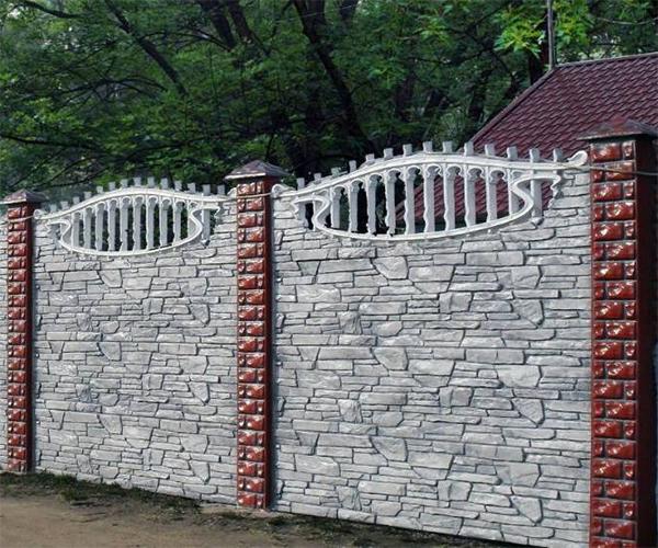 Заборная секция №51 "Горная гряда", верх