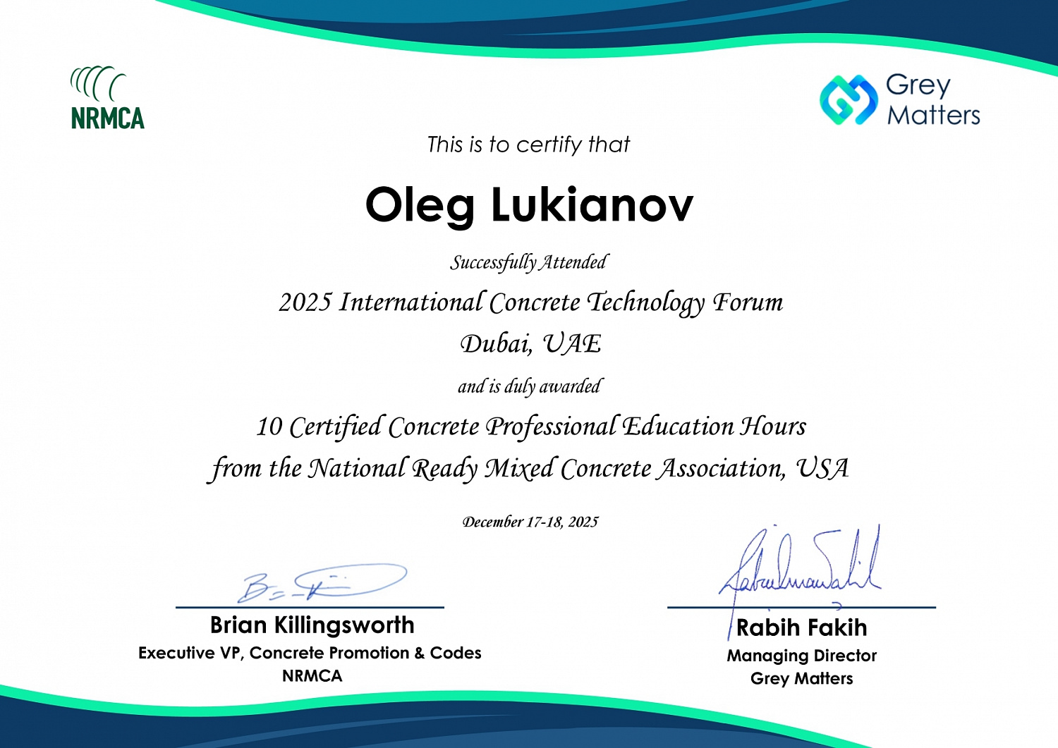 «ЛОБАС» выходит на мировую арену: участвуем в International Concrete Technology Forum Dubai 2025